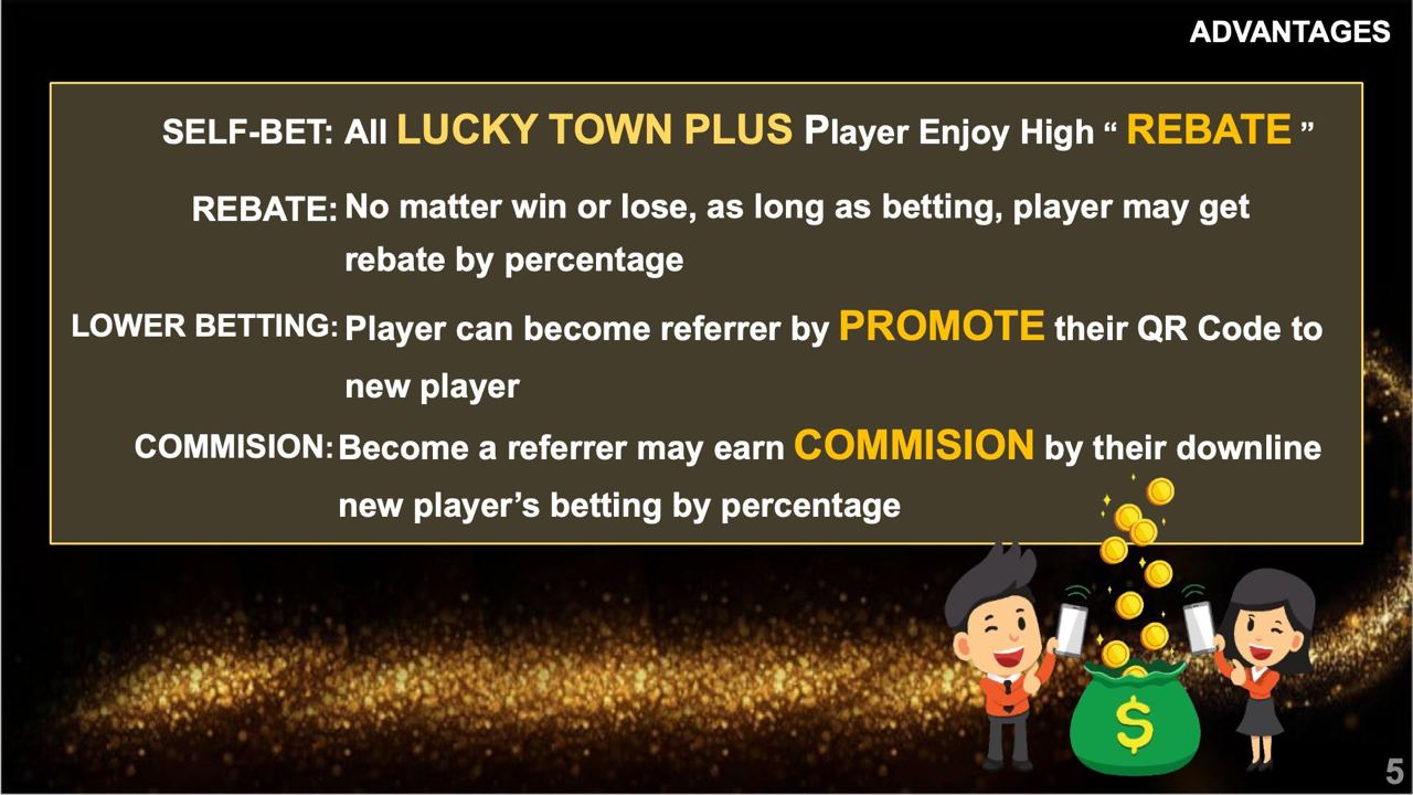 luckytown benefits